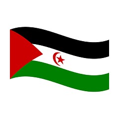Image showing flag of western sahara