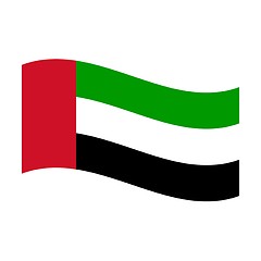 Image showing flag of united arab emirates