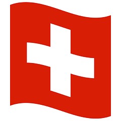 Image showing flag of switzerland