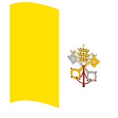 Image showing flag of vatican city