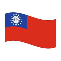 Image showing flag of myanmar