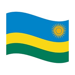 Image showing flag of rwanda