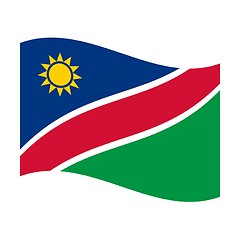 Image showing flag of namibia