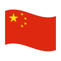 Image showing flag of people republic china