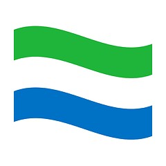 Image showing flag of sierra leone