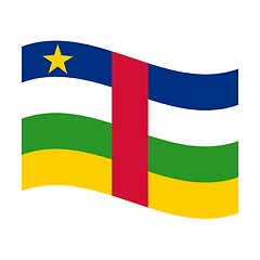 Image showing flag of central african republic