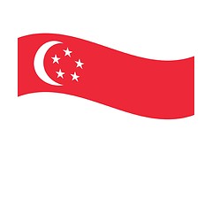 Image showing flag of singapore