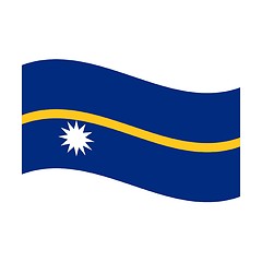 Image showing flag of nauru