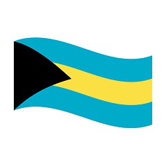 Image showing flag of bahamas