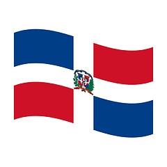 Image showing flag of dominican republic