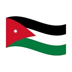 Image showing flag of jordan