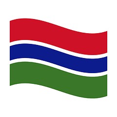 Image showing flag of gambia