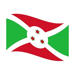 Image showing flag of burundi