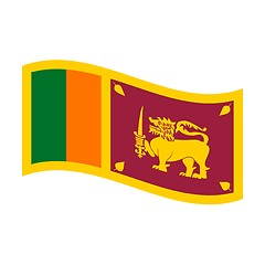 Image showing flag of sri lanka