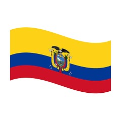 Image showing flag of ecuador