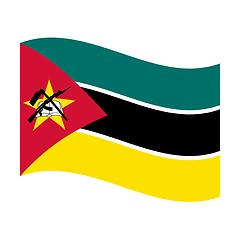 Image showing flag of mozambique