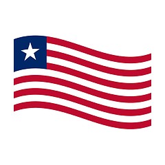 Image showing flag of liberia