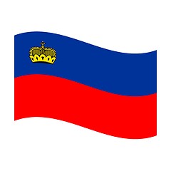 Image showing flag of liechtenstein