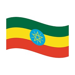 Image showing flag of ethiopia
