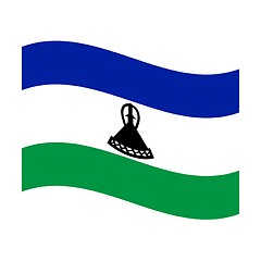 Image showing flag of lesotho