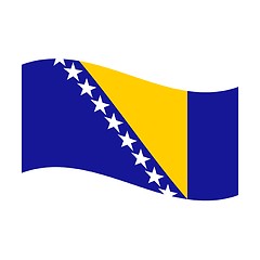 Image showing flag of bosnia and herzegovina