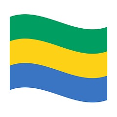 Image showing flag of gabon