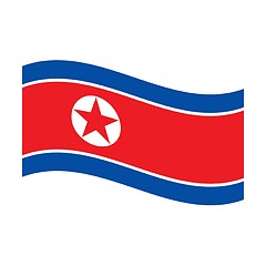 Image showing flag of north korea