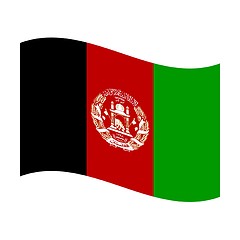 Image showing flag of afghanistan