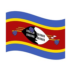 Image showing flag of swaziland