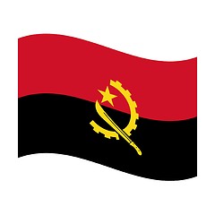 Image showing flag of angola