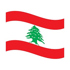 Image showing flag of lebanon