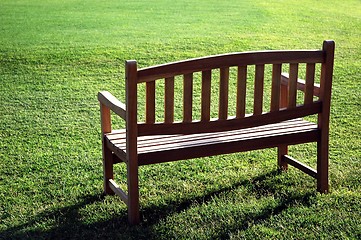 Image showing a chair in the grassland