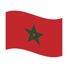 Image showing flag of morocco