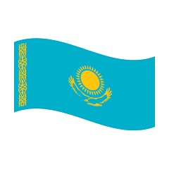 Image showing flag of kazakhstan