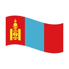 Image showing flag of mongolia