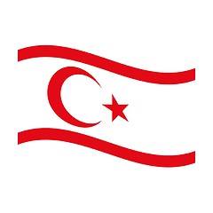 Image showing flag of turkish republic northern cyprus