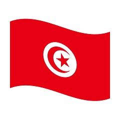 Image showing flag of tunisia