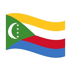 Image showing flag of comoros