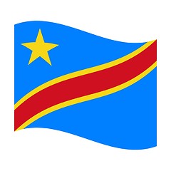 Image showing flag of democratic republic congo