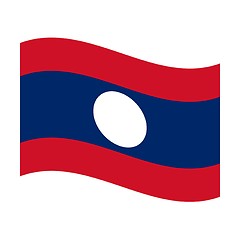 Image showing flag of laos