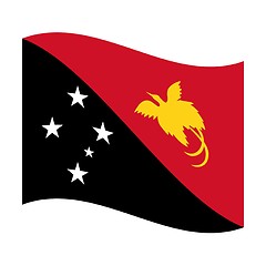 Image showing flag of papua new guinea