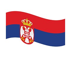 Image showing flag of serbia