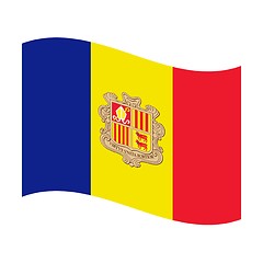 Image showing flag of andorra