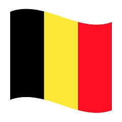 Image showing flag of belgium