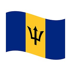 Image showing flag of barbados