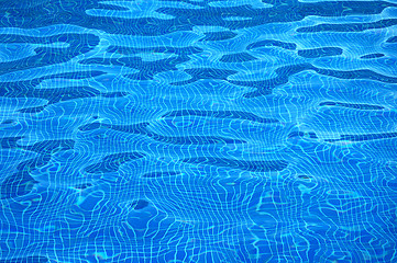 Image showing Waves in the swimming pool