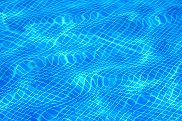 Image showing Waves in the swimming pool