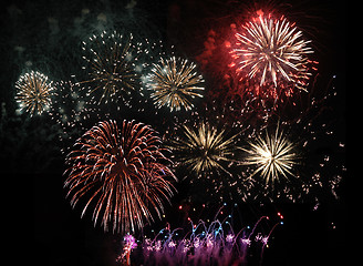 Image showing fireworks in Madeira Island