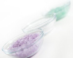 Image showing Bowls of Bath Salts