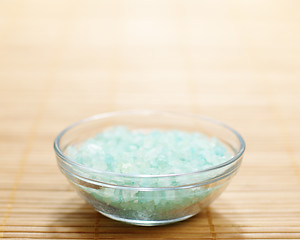 Image showing Colored Bath Salt